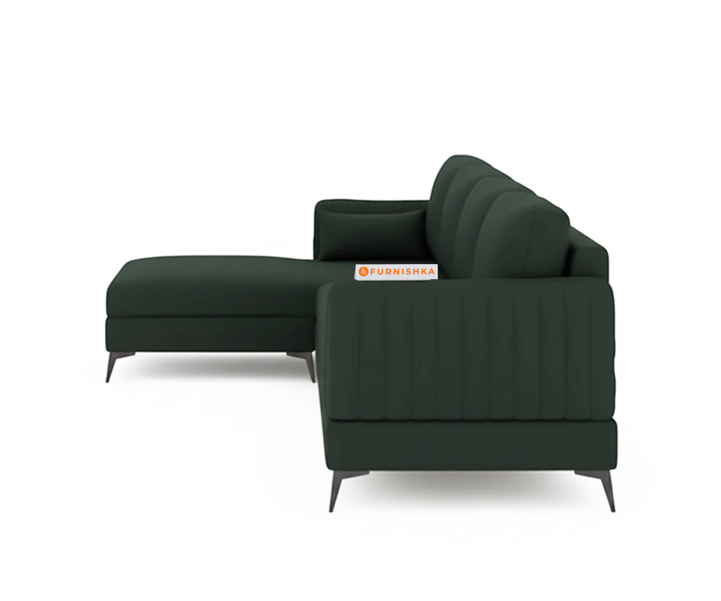 Corbida Sofa 3+L LHS Pine Green - Furnishka 