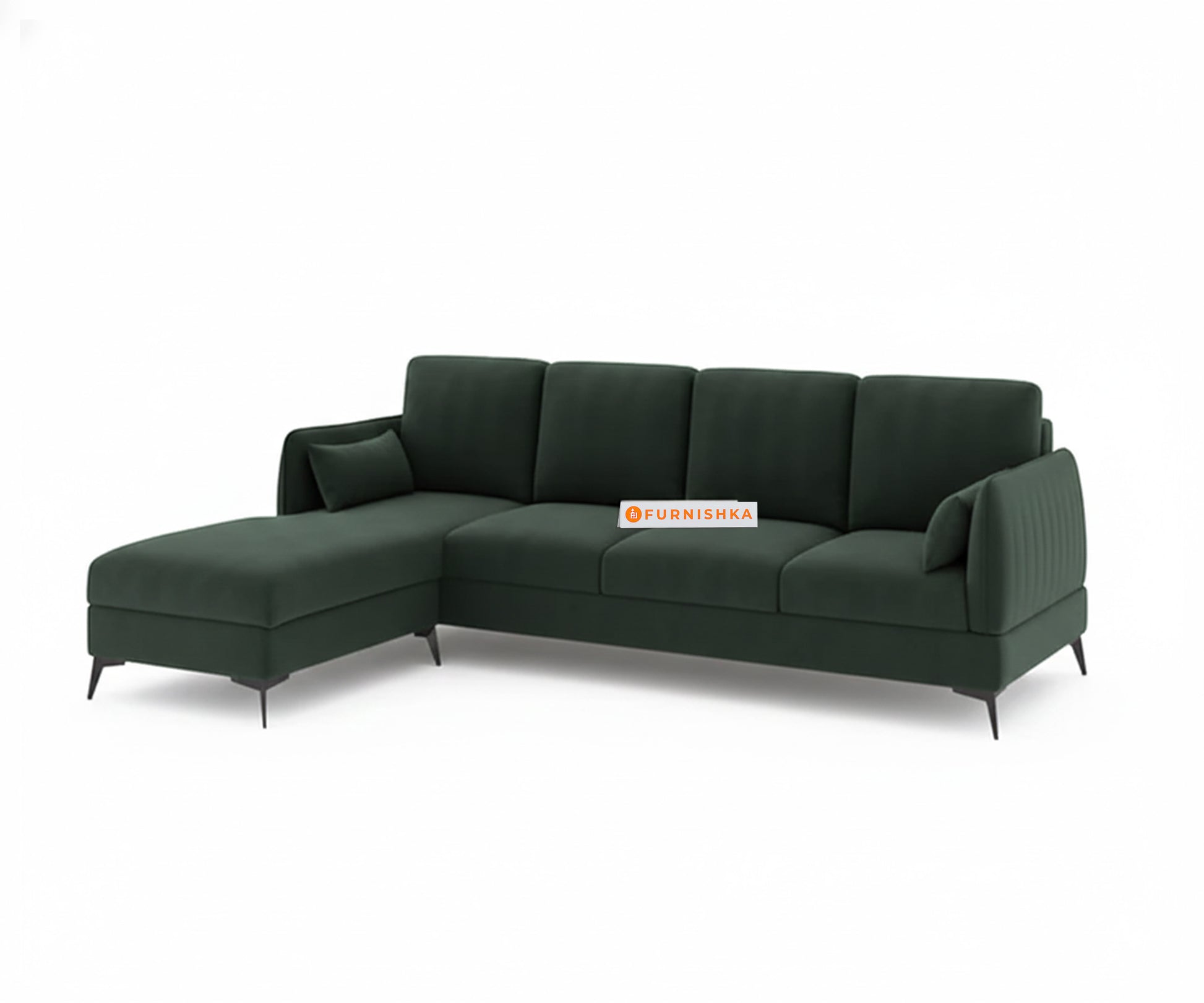 Corbida Sofa 3+L LHS Pine Green - Furnishka 
