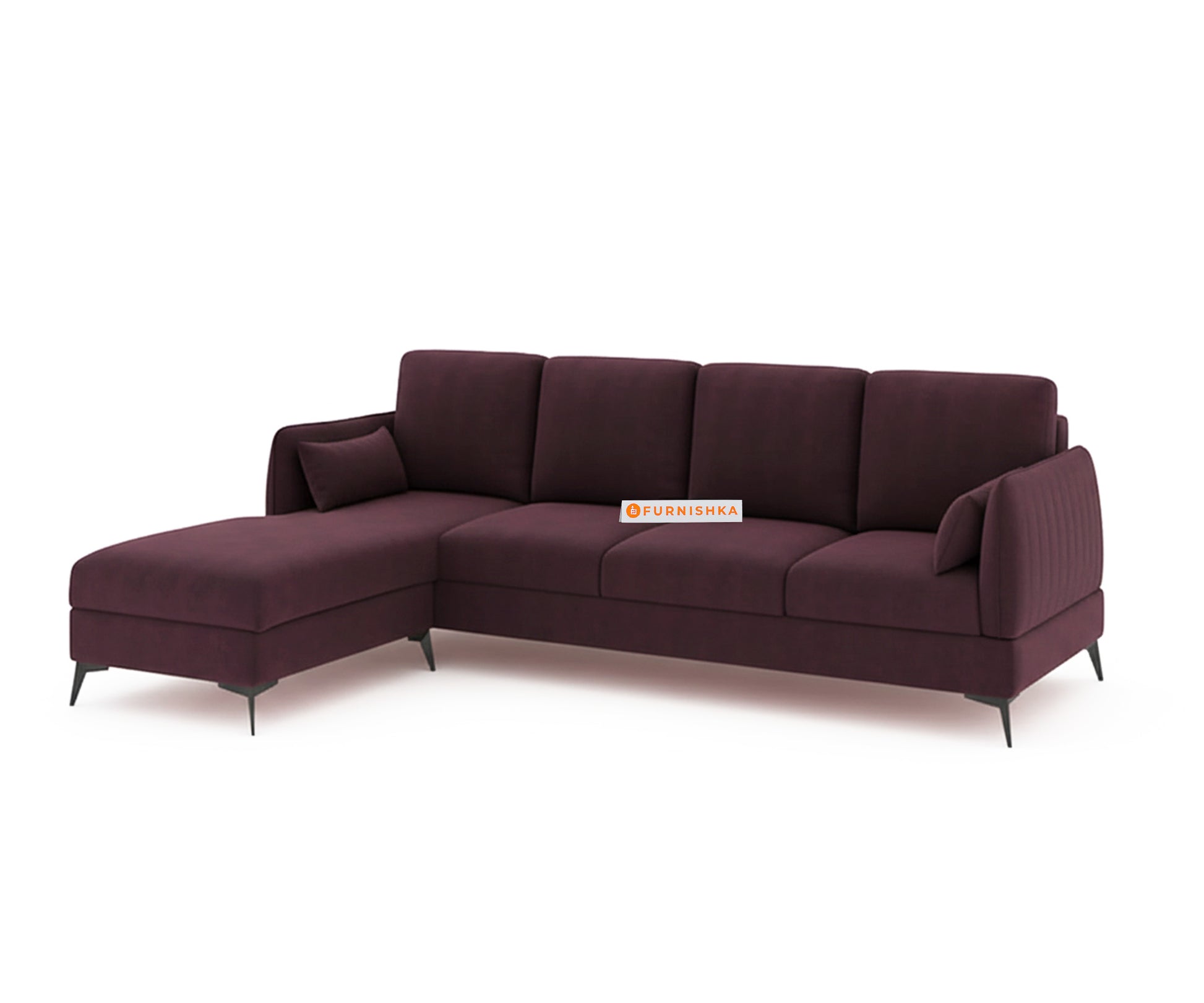 Corbida Sofa 3+L LHS Red Wine - Furnishka 