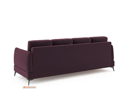 Corbida Sofa 3+L LHS Red Wine - Furnishka 