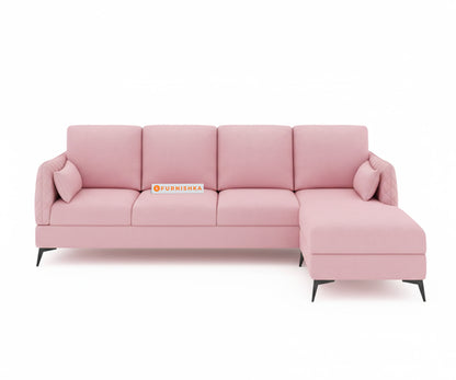 Corbida Sofa 3+L RHS  Flamingo Pink - Furnishka 