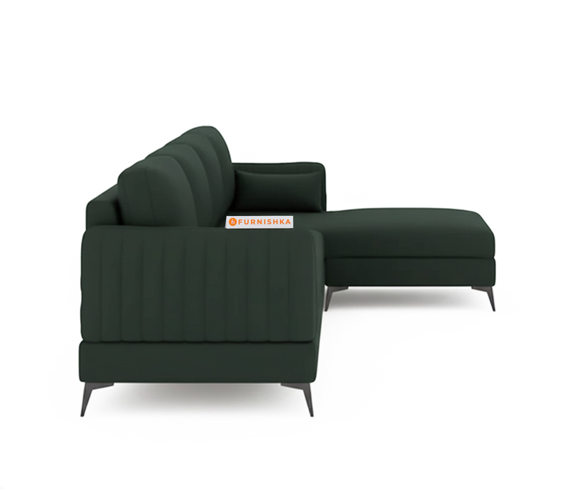 Corbida Sofa 3+L RHS Pine green - Furnishka 