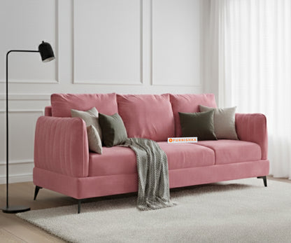 Corbida Sofa 3 Seater Flamingo Pink - Furnishka 