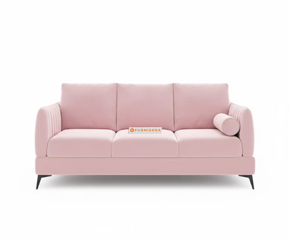Corbida Sofa 3 Seater Flamingo Pink - Furnishka 