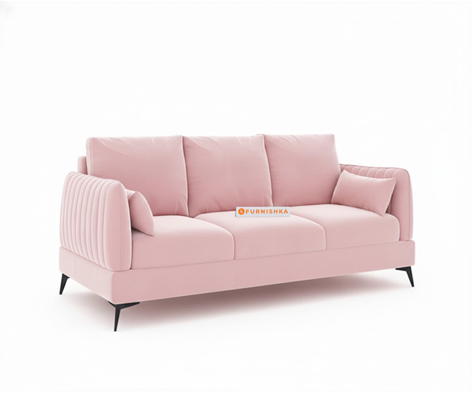 Corbida Sofa 3 Seater Flamingo Pink - Furnishka 