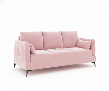 Corbida Sofa 3 Seater Flamingo Pink - Furnishka 