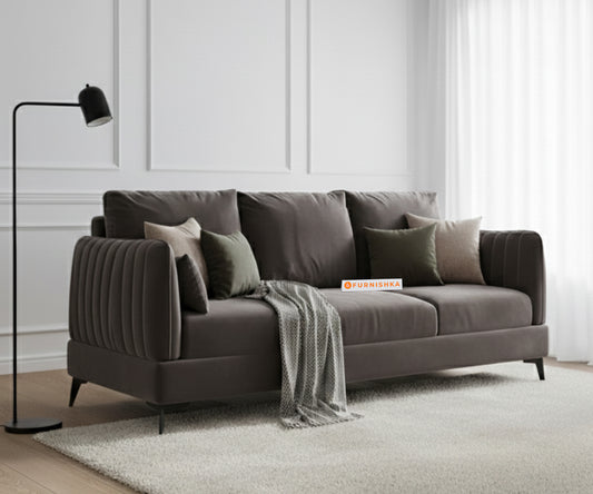 Corbida Sofa 3 Seater Space Grey - Furnishka
