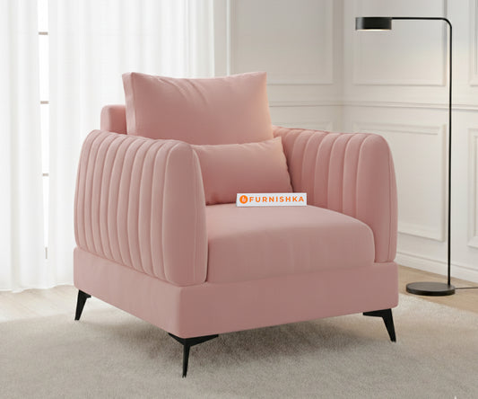 Corbida Sofa 1 Seater Flamingo Pink