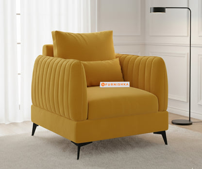 Corbida Sofa 1 Seater Mustard Yellow