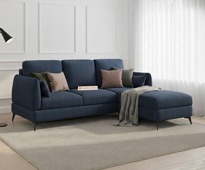 Corbida 2 Seater L Shape Sofa RHS - Persian Blue