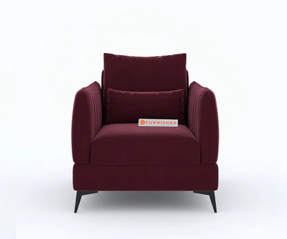 Corbida 3+1+1 Seater Sofa Set Red Wine