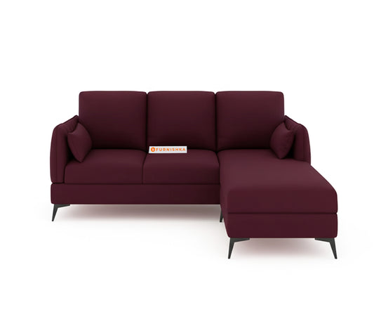 Corbida 2 Seater L Shape Sofa RHS - Red Wine