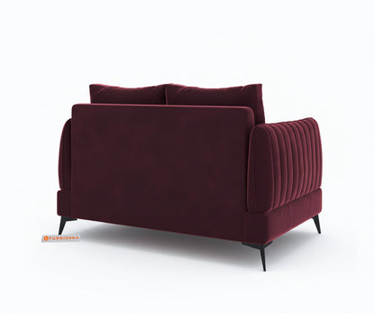 Corbida 3+1+1 Seater Sofa Set Red Wine