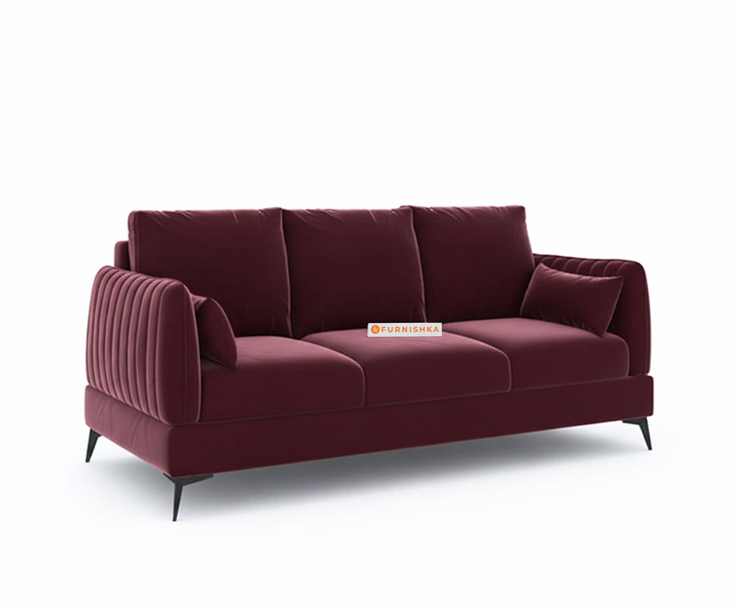 Corbida Sofa 3 Seater Red Wine