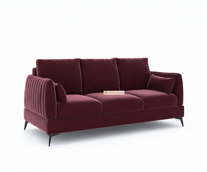 Corbida Sofa 3 Seater Red Wine