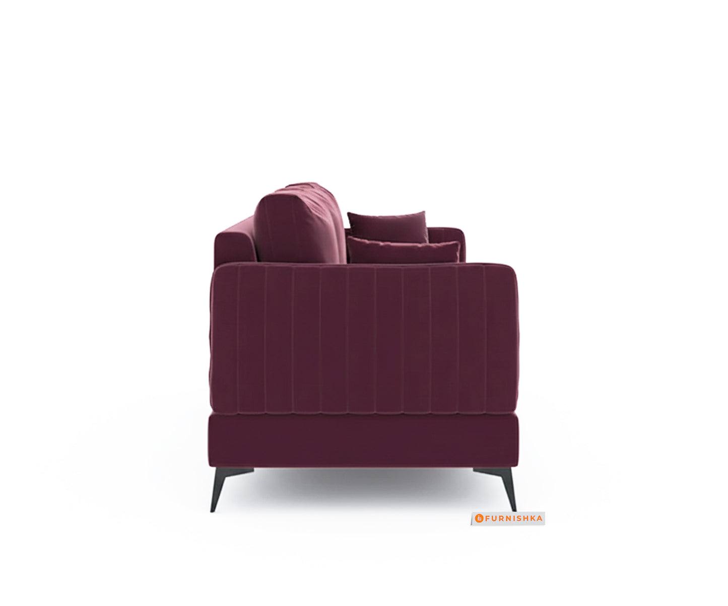 Corbida 3+1+1 Seater Sofa Set Red Wine