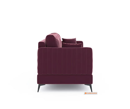 Corbida 3+1+1 Seater Sofa Set Red Wine