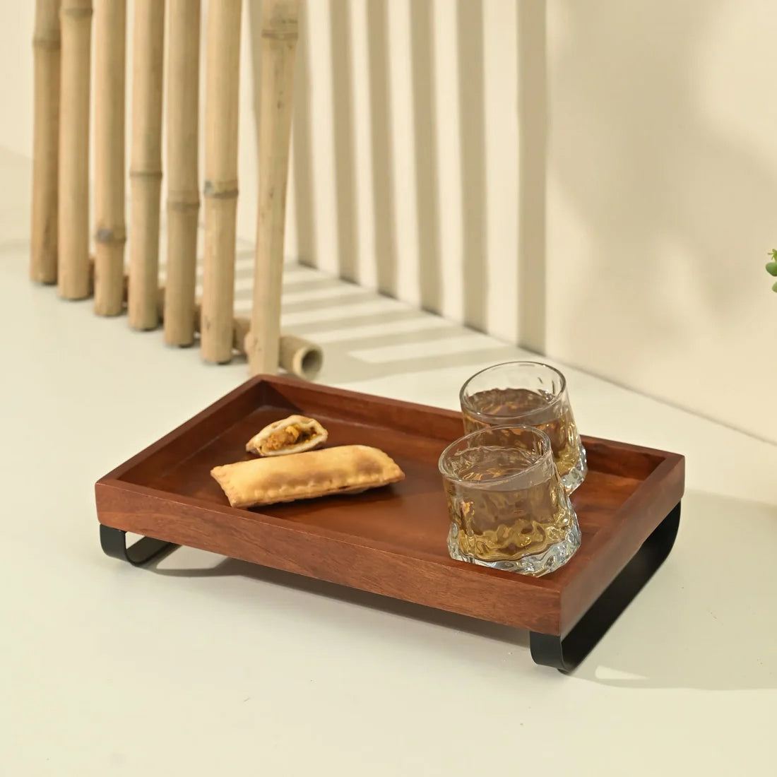 Cresta Serving Tray from Mahogany Collection - Furnishka