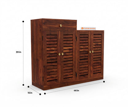 Agur Sheesham wood Shoe Rack