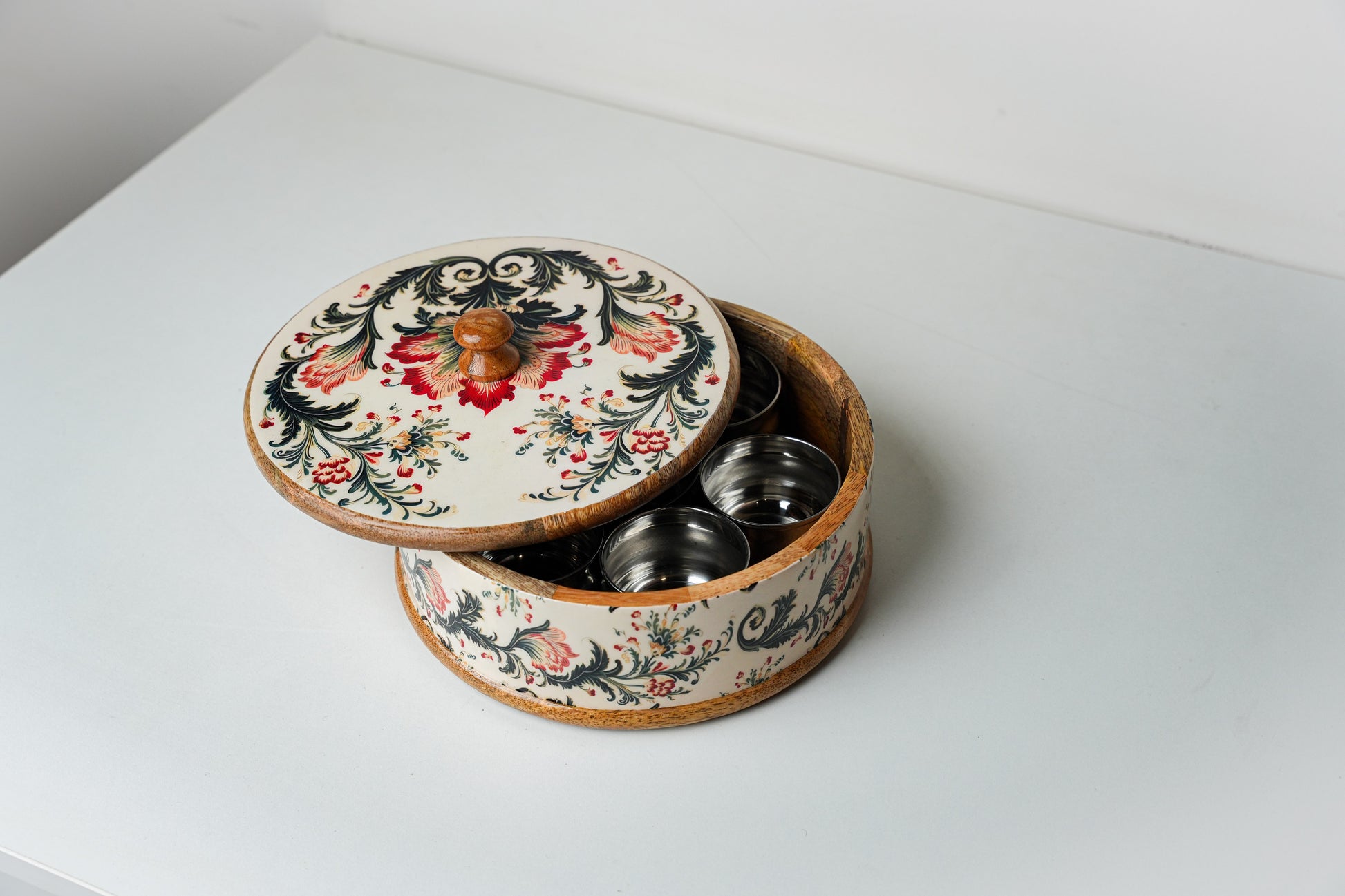 Ikat Bloom Masala Box - Furnishka 