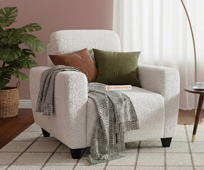 Daina 1 Seater Sofa Anthology Fabric Light Beige