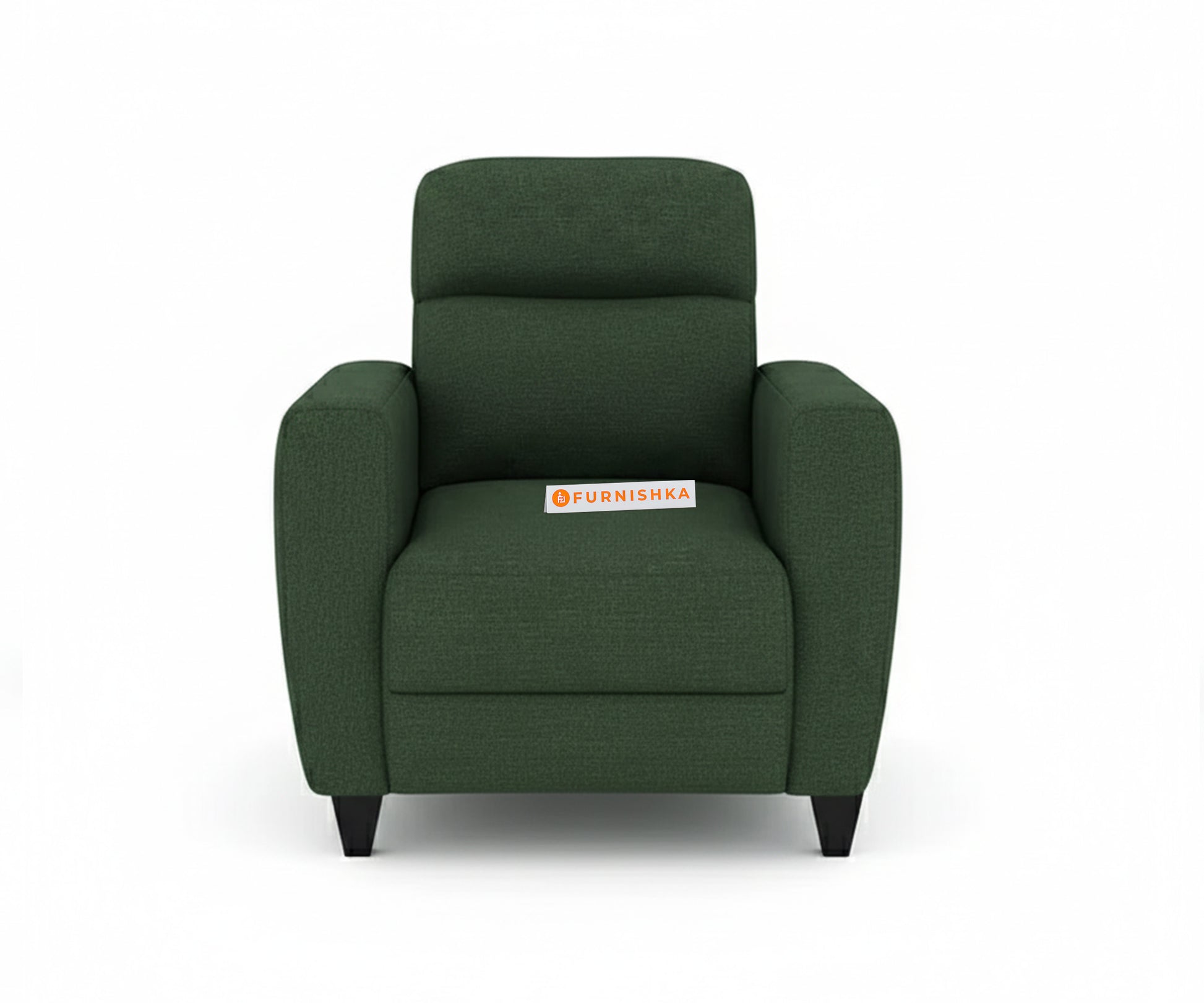 Daina 1 Seater Sofa Dark Green Pine - Furnishka 