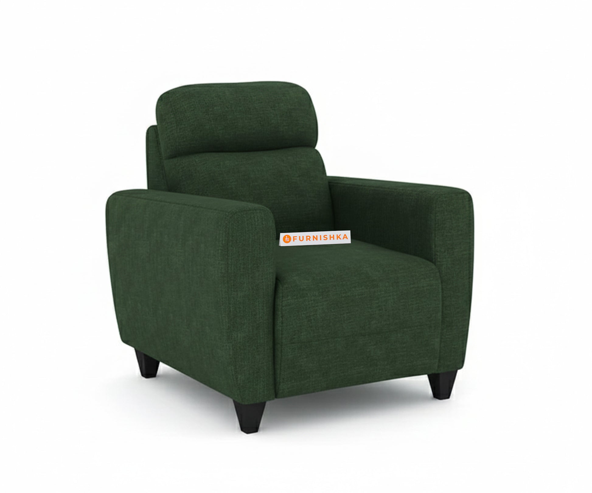 Daina 1 Seater Sofa Dark Green Pine - Furnishka 