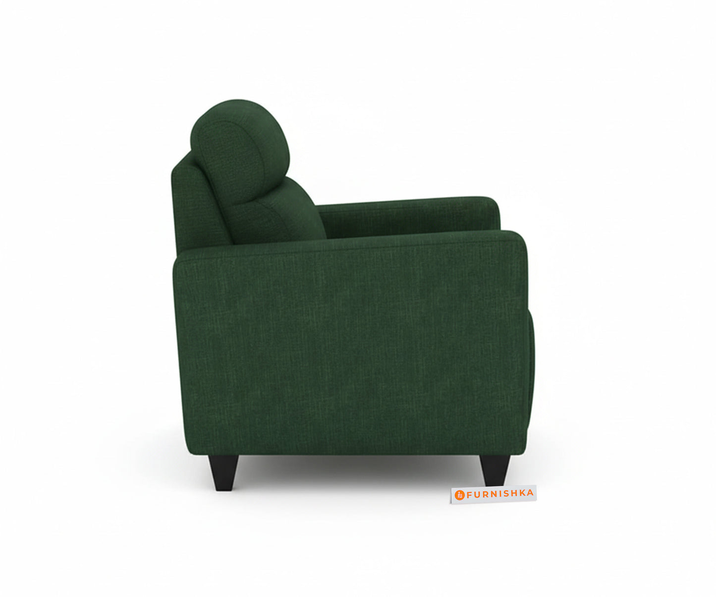 Daina 1 Seater Sofa Dark Green Pine - Furnishka 