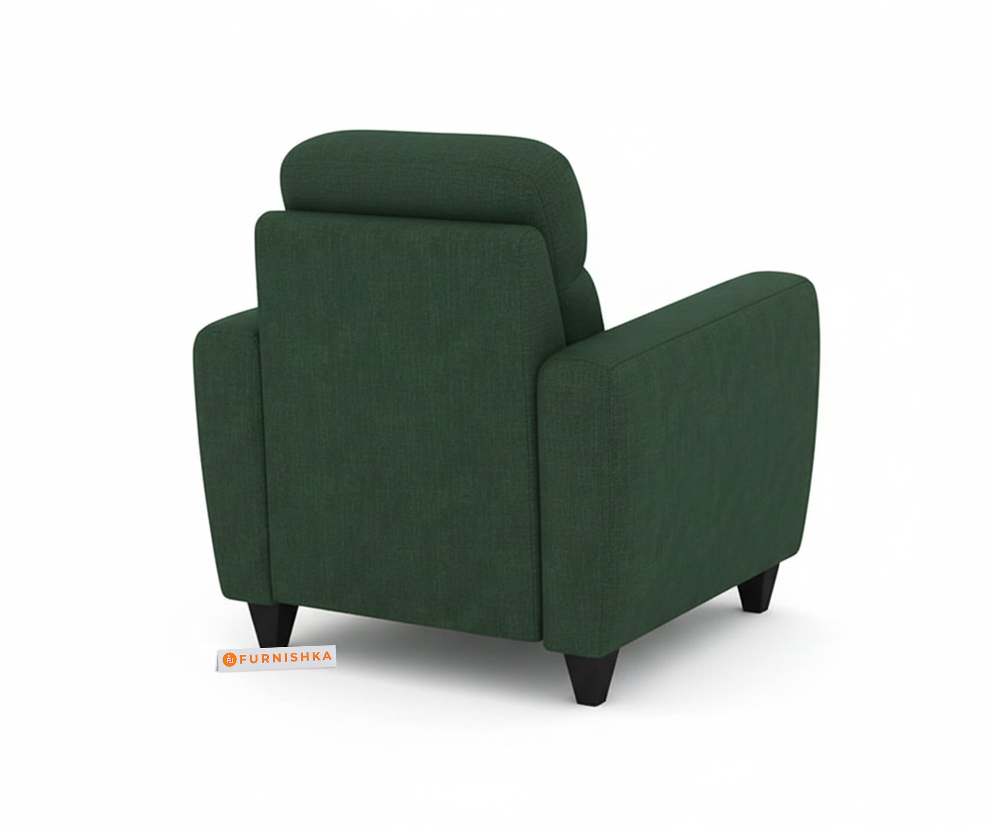 Daina 1 Seater Sofa Dark Green Pine - Furnishka 
