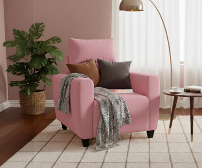 Daina 1 Seater Sofa Flamingo Pink - Furnishka 