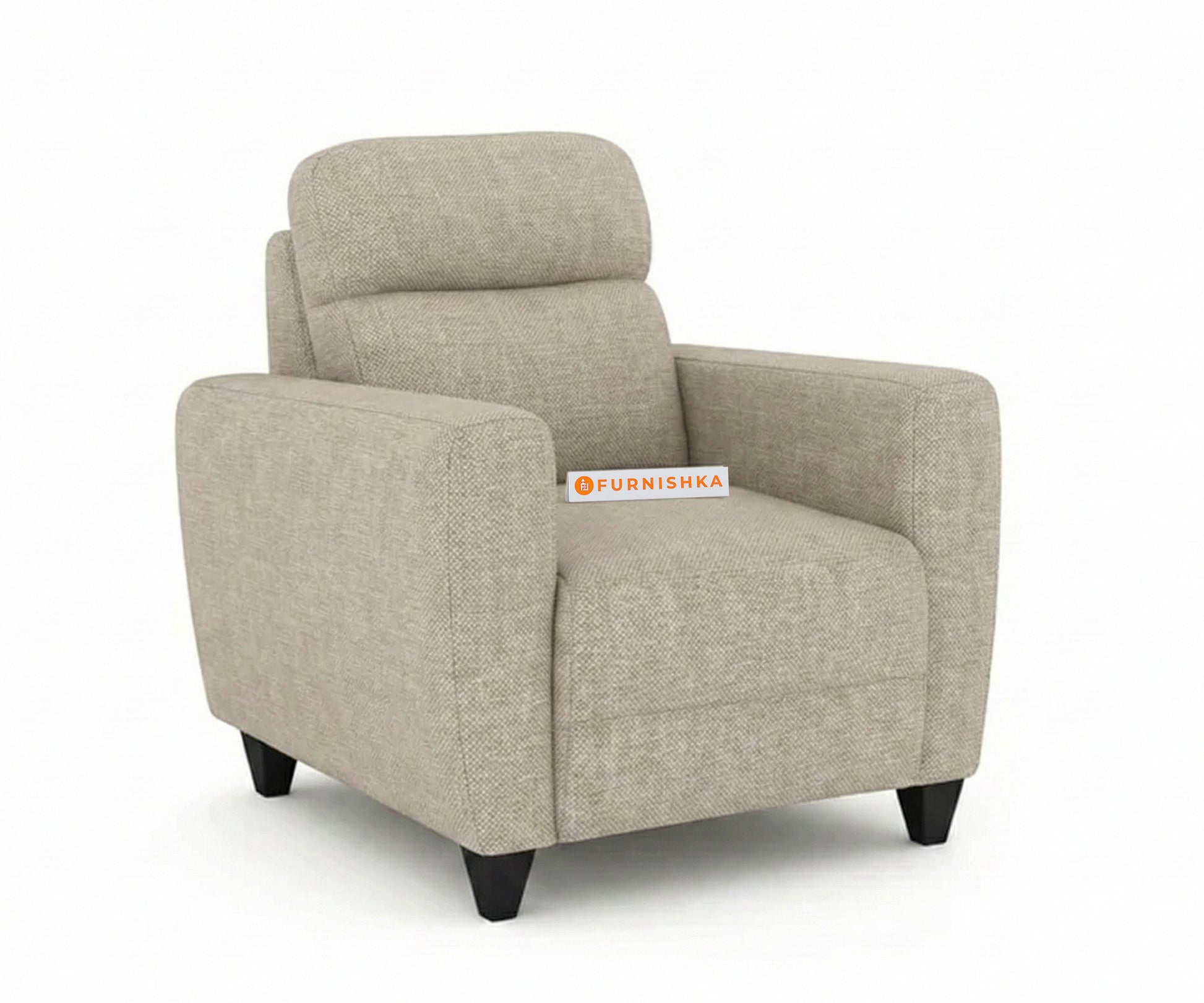 Daina 1 Seater Sofa Light Beige - Furnishka 