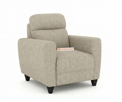 Daina 1 Seater Sofa Light Beige - Furnishka 