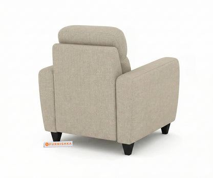 Daina 1 Seater Sofa Light Beige - Furnishka 