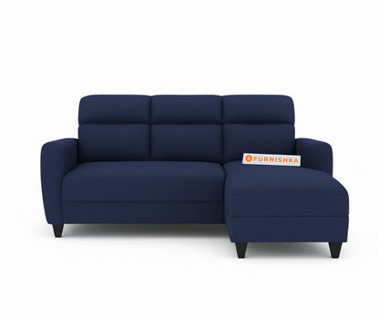 Daina 2 Seater L Shape Sofa - RHS Persian Blue - Furnishka