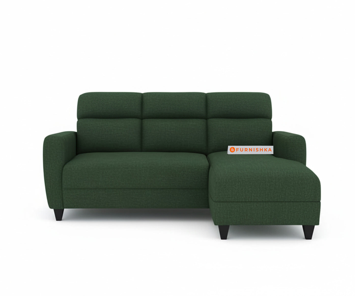 Daina 2 Seater Sectional Sofa L Shape - RHS Pine Green - Furnishka 