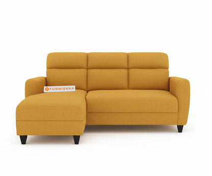 Daina 2 Seater Sectional Sofa - LHS Mustard Yellow - Furnishka 