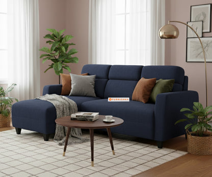 Daina 2 Seater Sectional Sofa - LHS Persian Blue - Furnishka 
