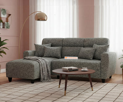 Daina 2 Seater L Shape Sofa with Anthology Fabric Green-LHS
