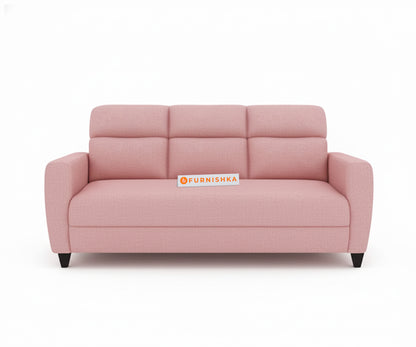 Daina 3+1+1 Seater Sofa Set Flamingo Pink - Furnishka 