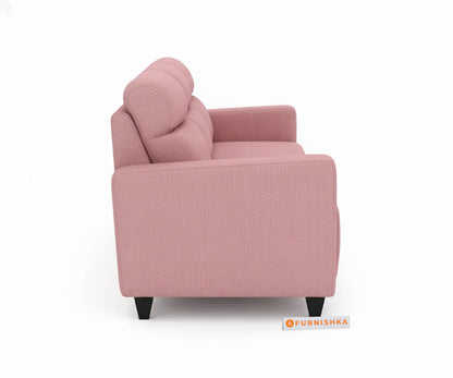 Daina 3+1+1 Seater Sofa Set Flamingo Pink - Furnishka 
