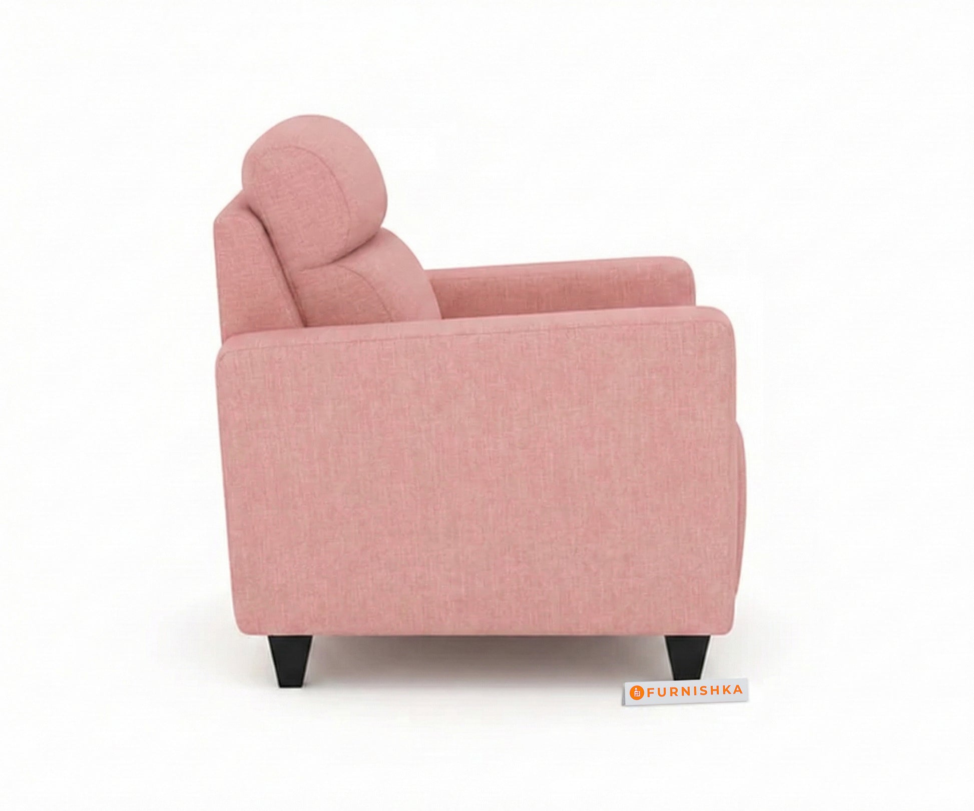 Daina 3+1+1 Seater Sofa Set Flamingo Pink - Furnishka 