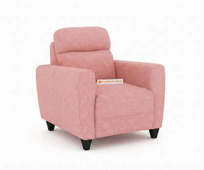Daina 3+1+1 Seater Sofa Set Flamingo Pink - Furnishka 