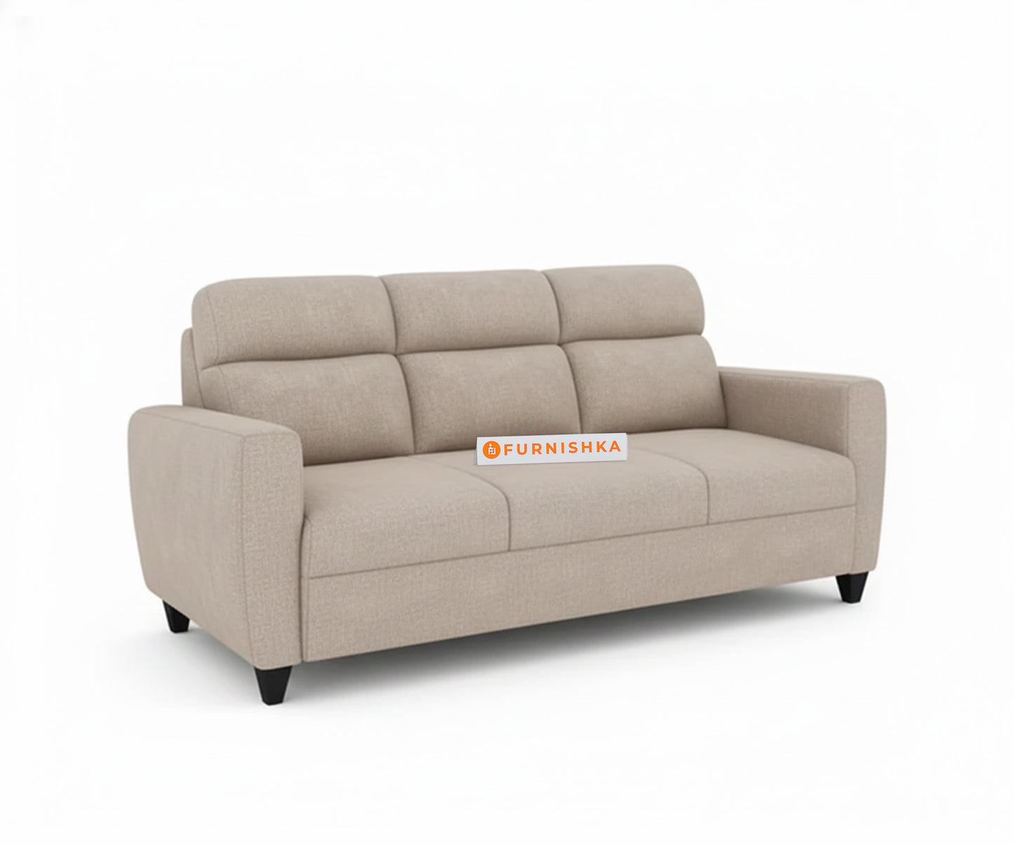 Daina 3+1+1 Seater Sofa Set Light Beige - Furnishka 