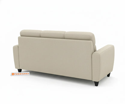 Daina 3+1+1 Seater Sofa Set Light Beige - Furnishka 