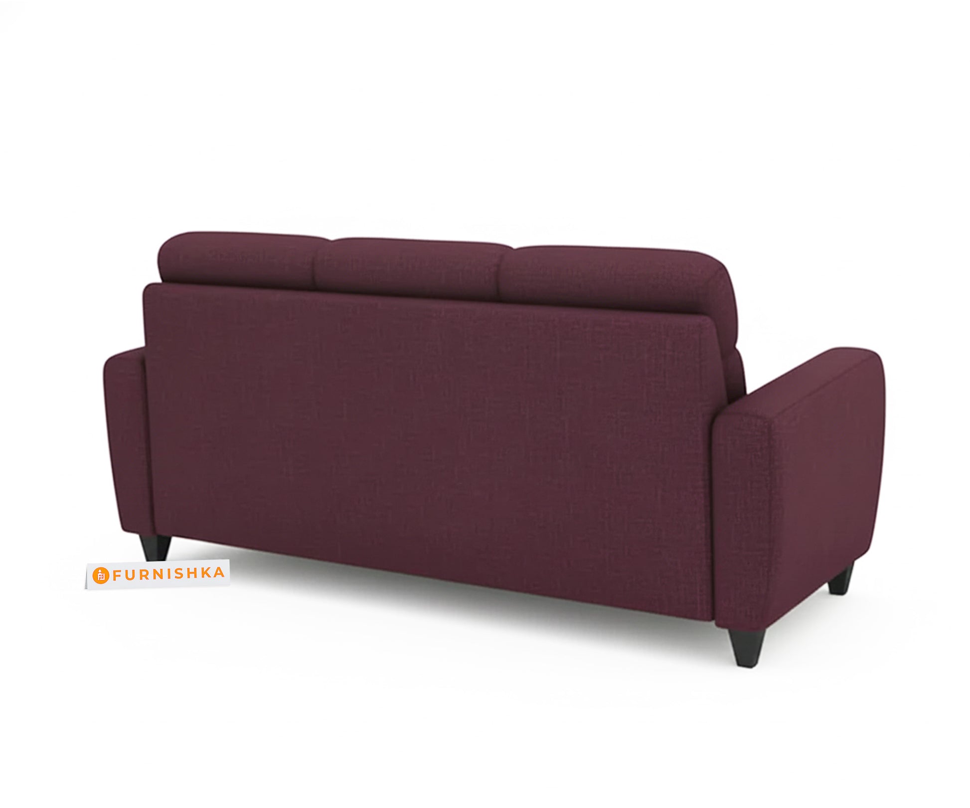 Daina 3+1+1 Seater Sofa Set Red Wine - Furnishka 