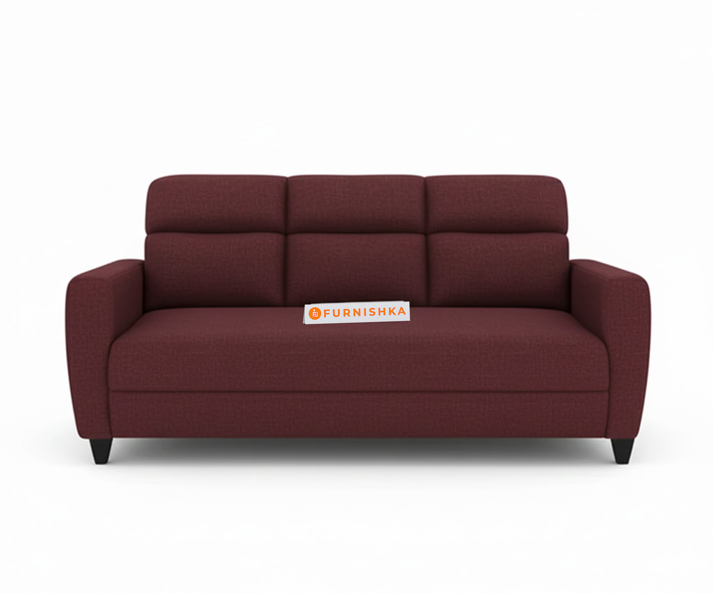 Daina 3+1+1 Seater Sofa Set Red Wine - Furnishka 