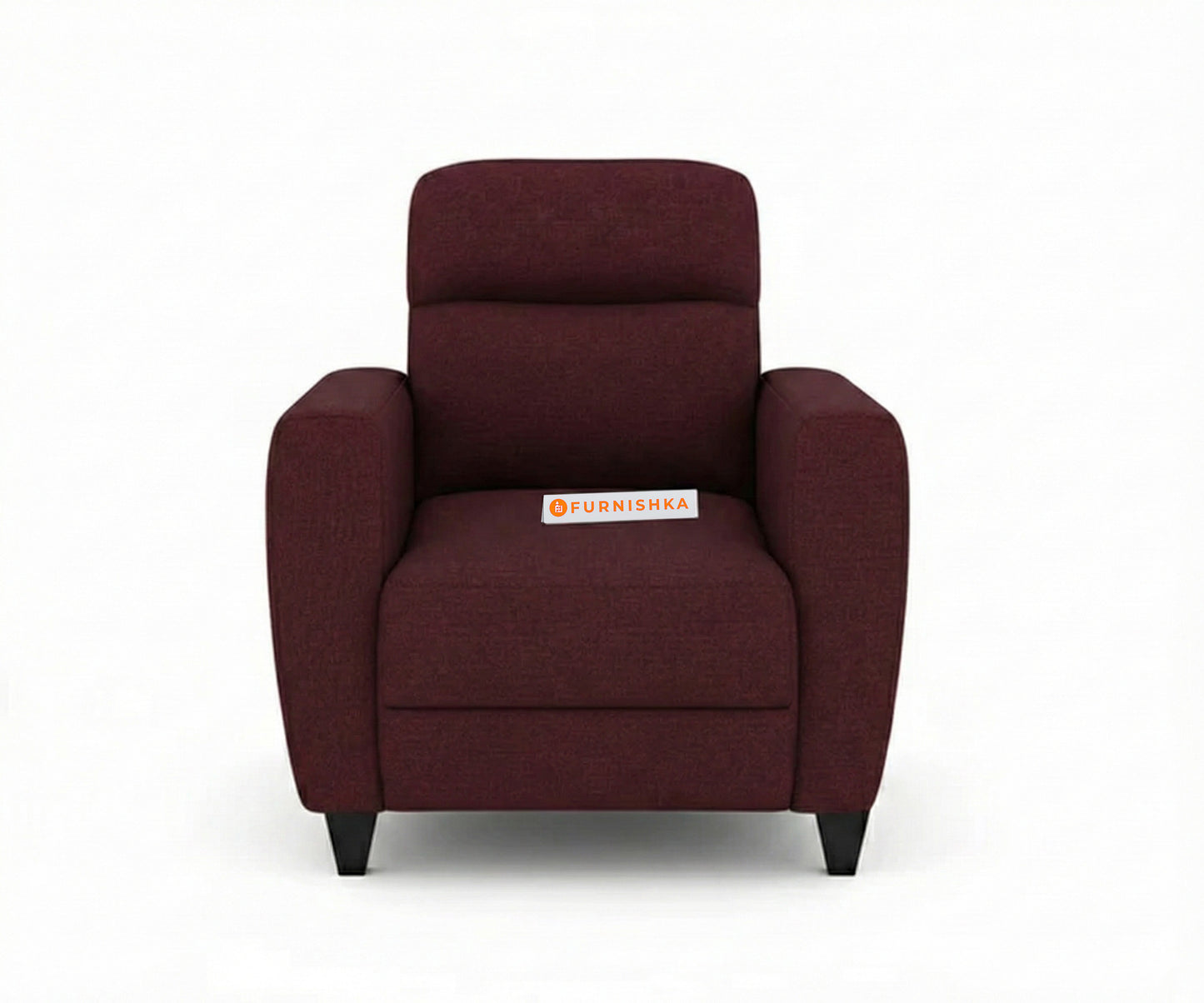 Daina 3+1+1 Seater Sofa Set Red Wine - Furnishka 