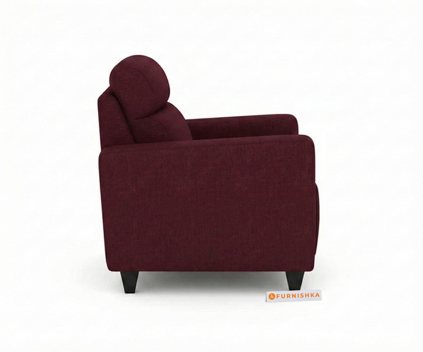 Daina 3+1+1 Seater Sofa Set Red Wine - Furnishka 