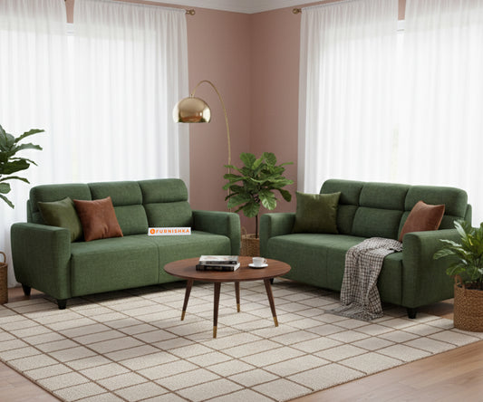 Daina 3+2 Seater Sofa Set Pine Green - Furnishka 
