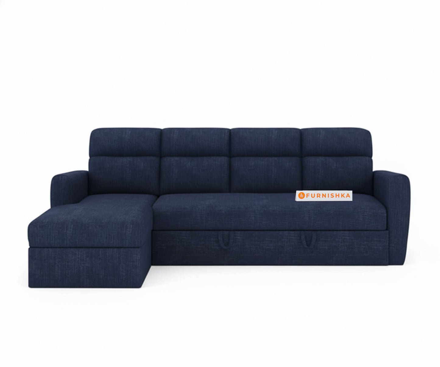Daina 3 Seater Sectional Sofa cum Bed - LHS Persian Blue - Furnishka 